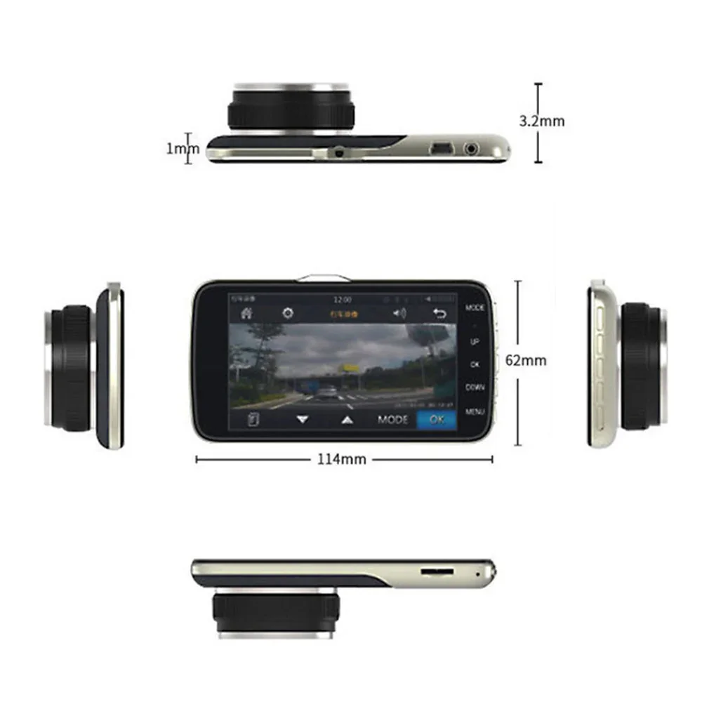1080P Car Dash Camera Dual Front and Rear Video DVR Recorder Night Vision Kit - Image 10