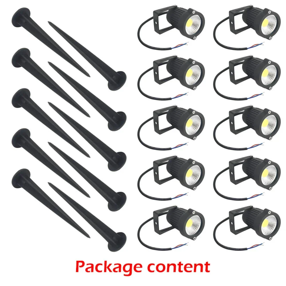 10PCS LED Spotlights Landscape Warm light Lamp Waterproof Outdoor Garden Yard 12V - Image 10