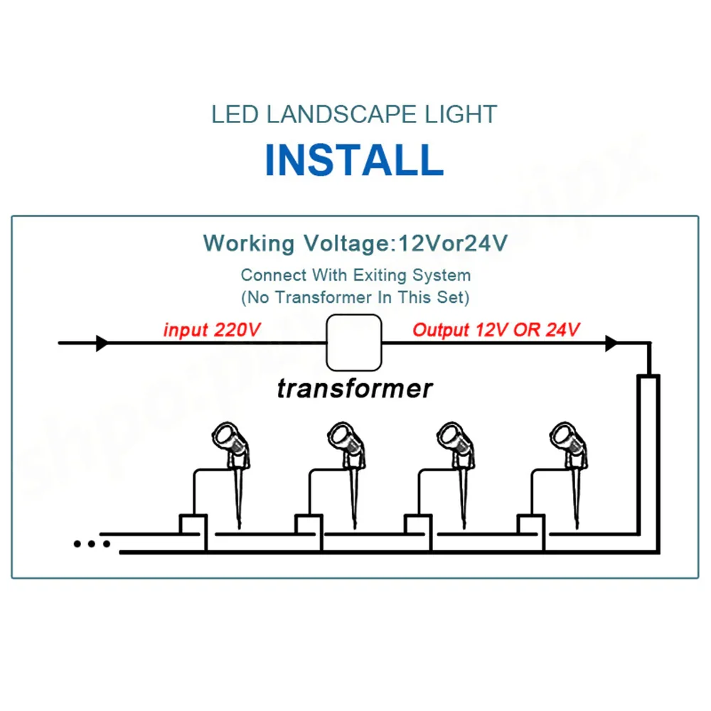 10X 12V LED waterproof Outdoor Garden Spotlights landscape light Lamp Yard Flood - Image 8