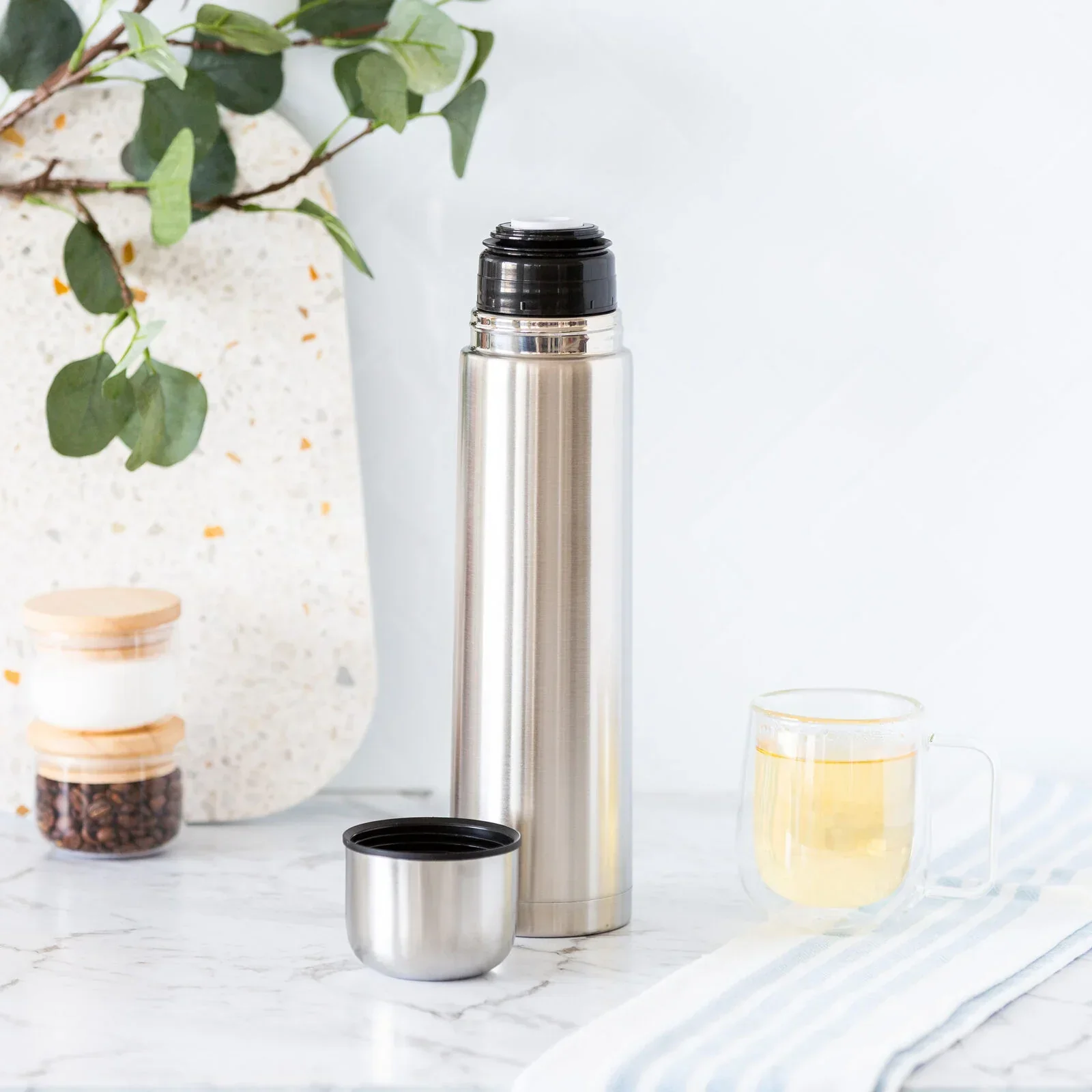 1L Stainless Steel Vacuum Flask Insulated Drink Container - Image 4