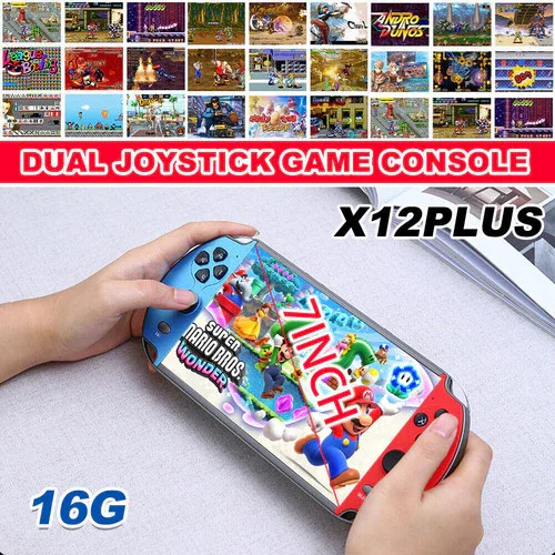 20000+ Retro Games 7 inch Handheld Game Consoles Portable Games Console X12 Plus - Image 6