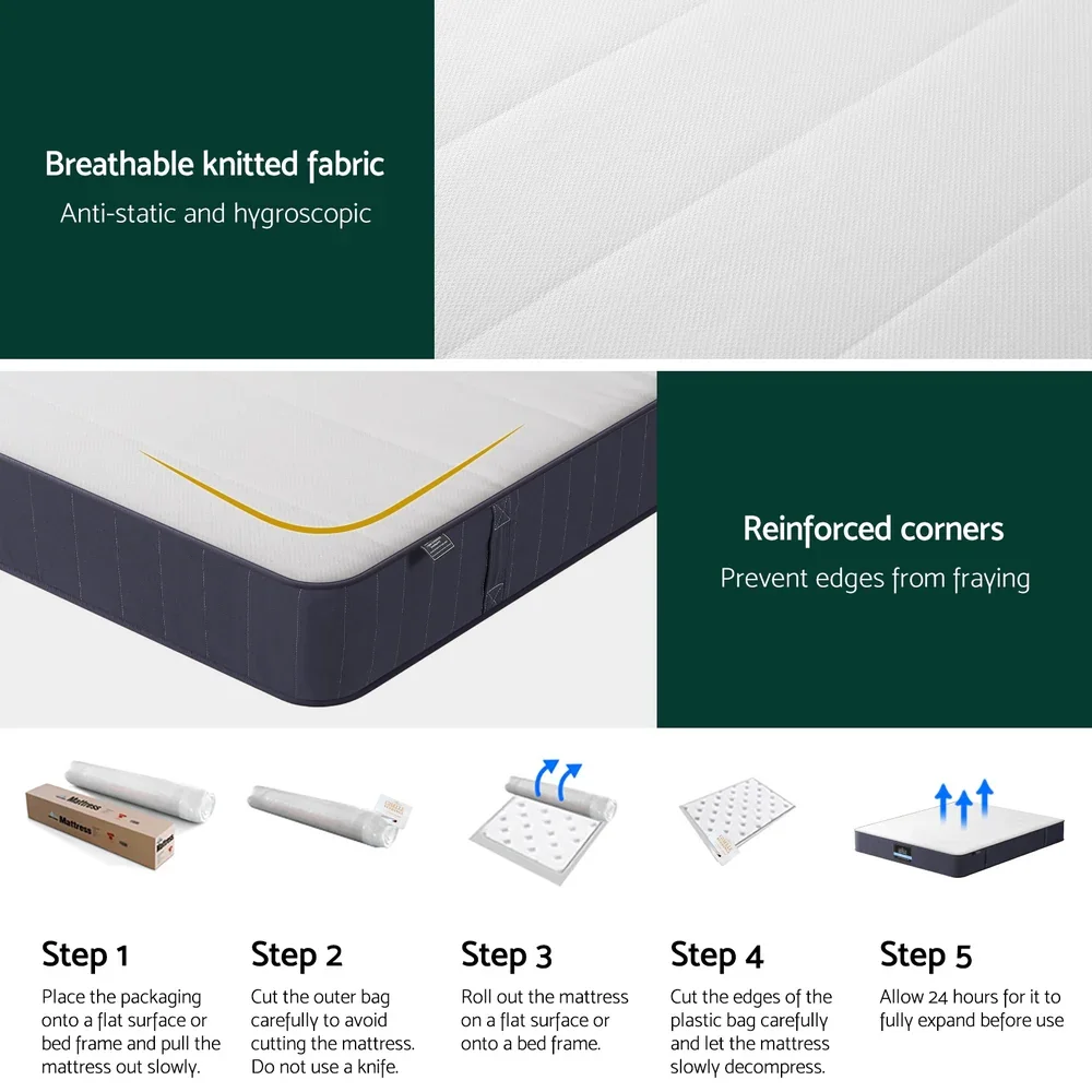 20cm  Mattress King Bed Pocket Spring Mattresses - Image 6