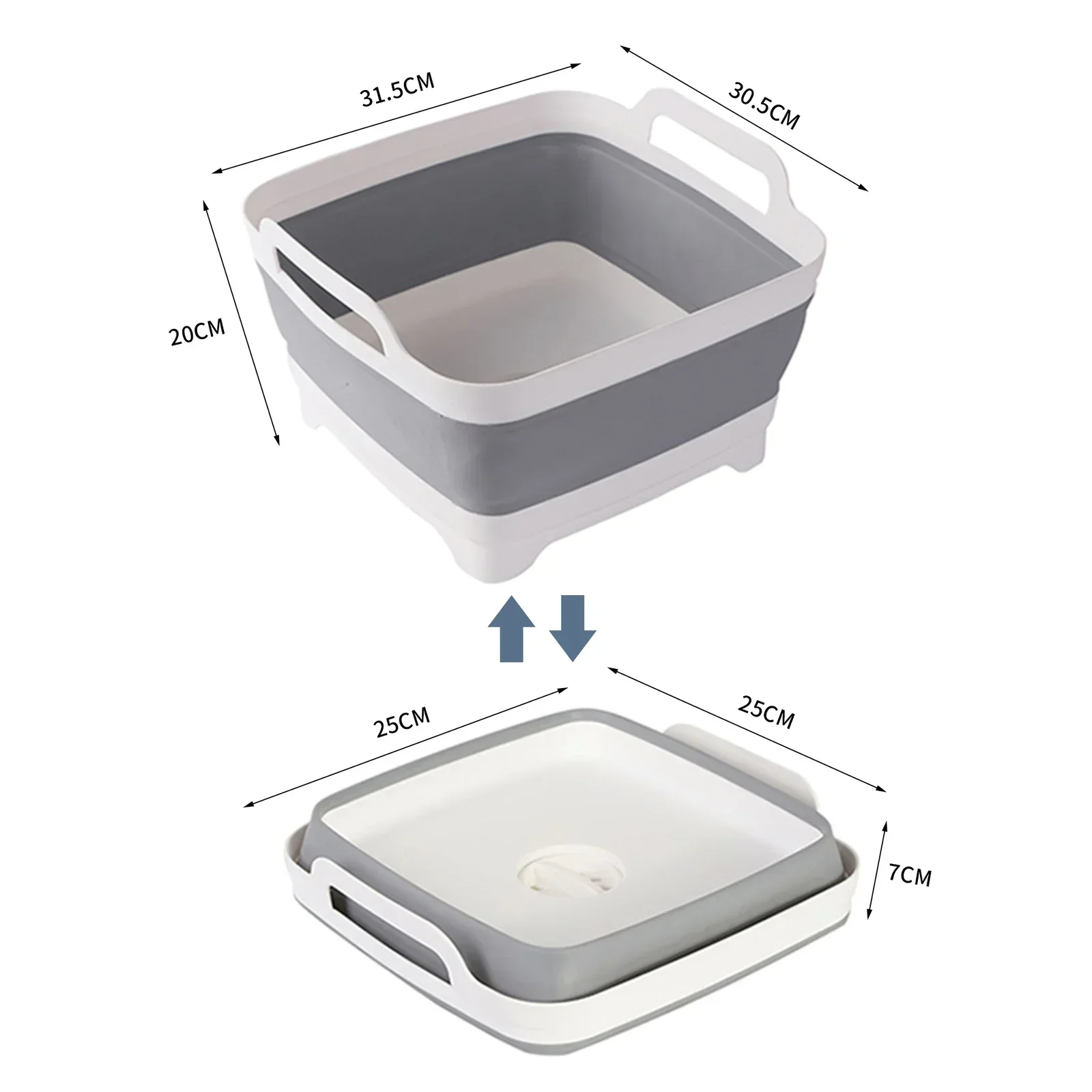 2x Collapsible Strainer Foldable Fruit Veggies Wash Colander Storage Basket - Image 7