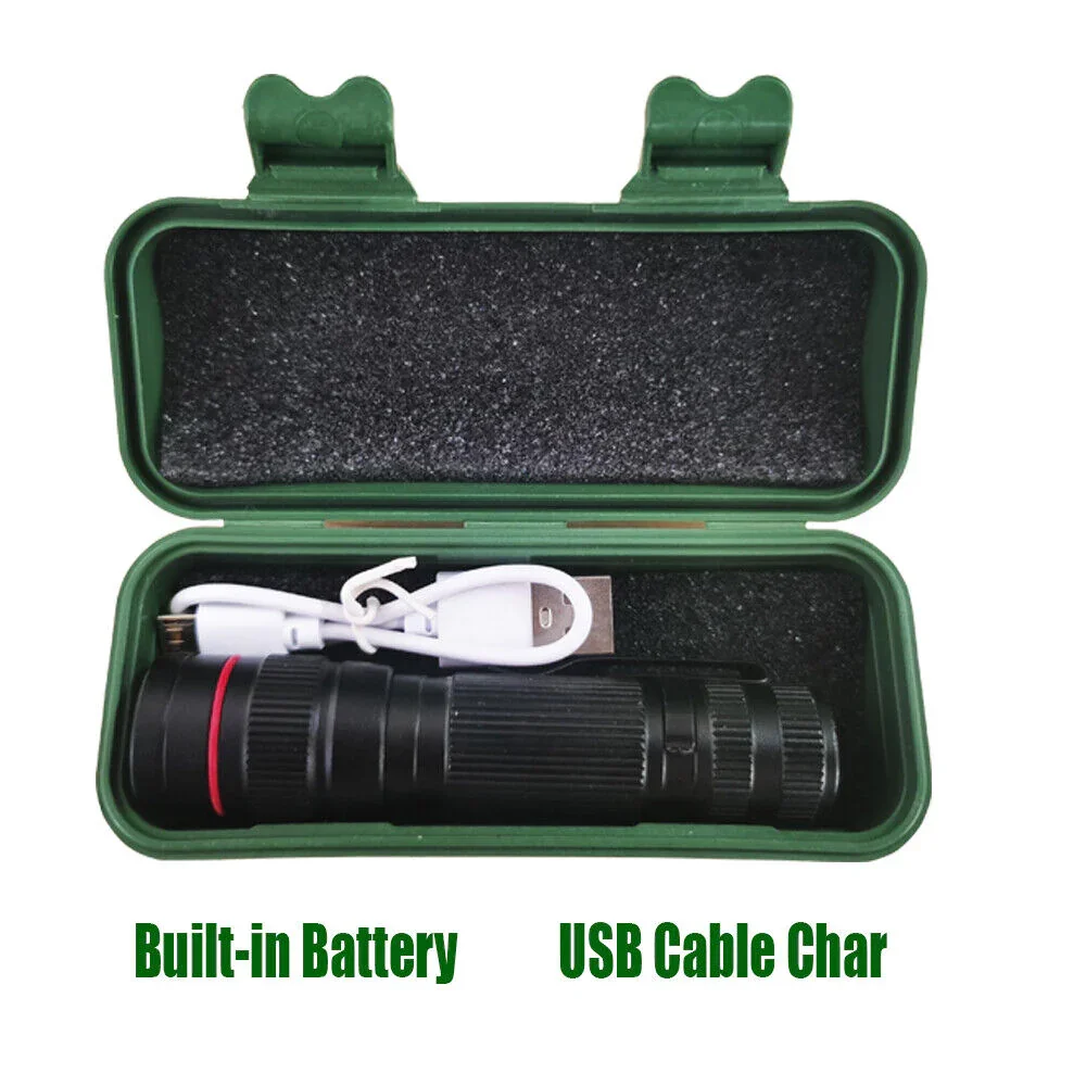 2x Mini Tactical Flashlight Small LED Torch 3 Mode Super Bright Light Clip Lamp - Image 5