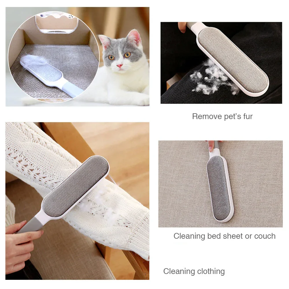 3 in 1 Furs Brusher Pet Hair Lint Remover Brush Self-cleaning Base - Image 6
