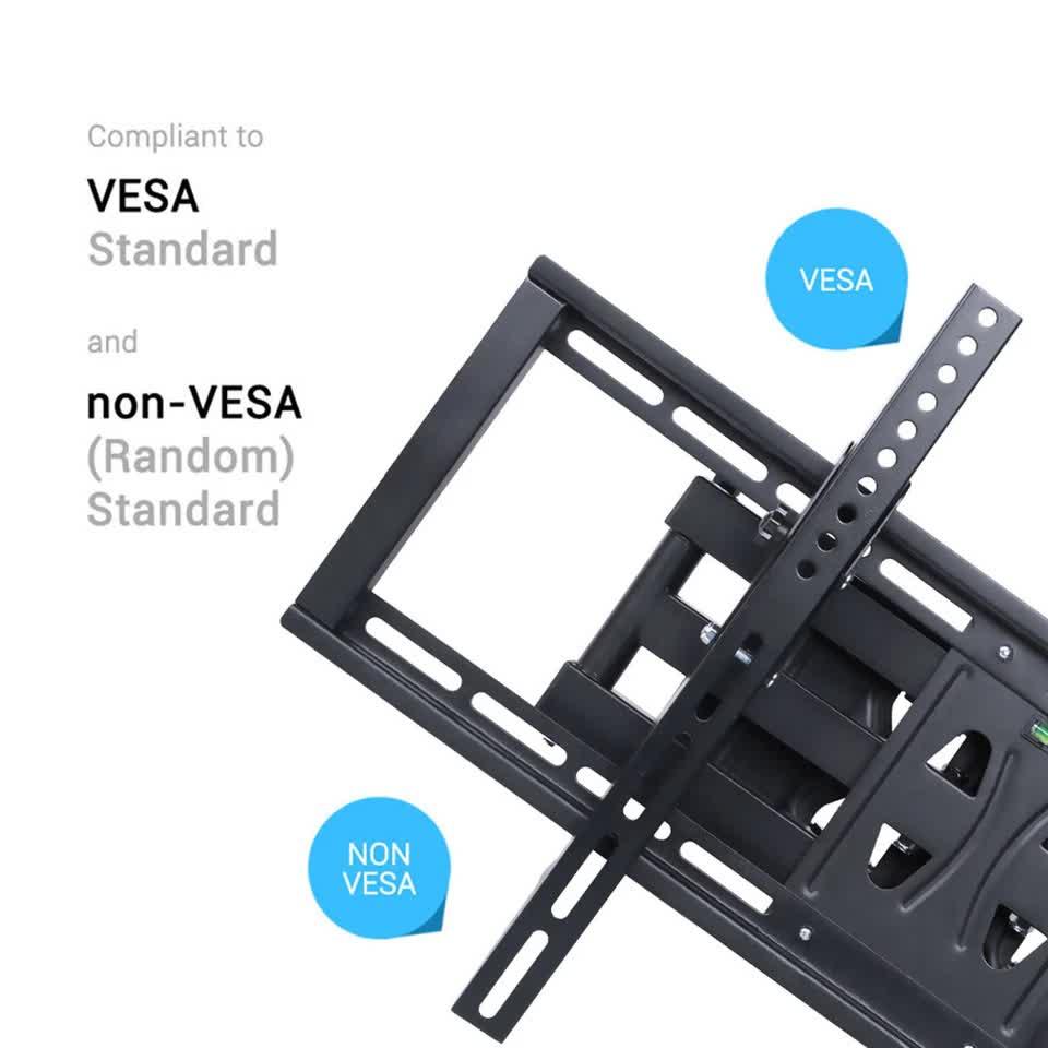 32"-65" Heavy Duty Wall Corner Tv Mount Articulating Premium Swing Arm Bracket - Image 11