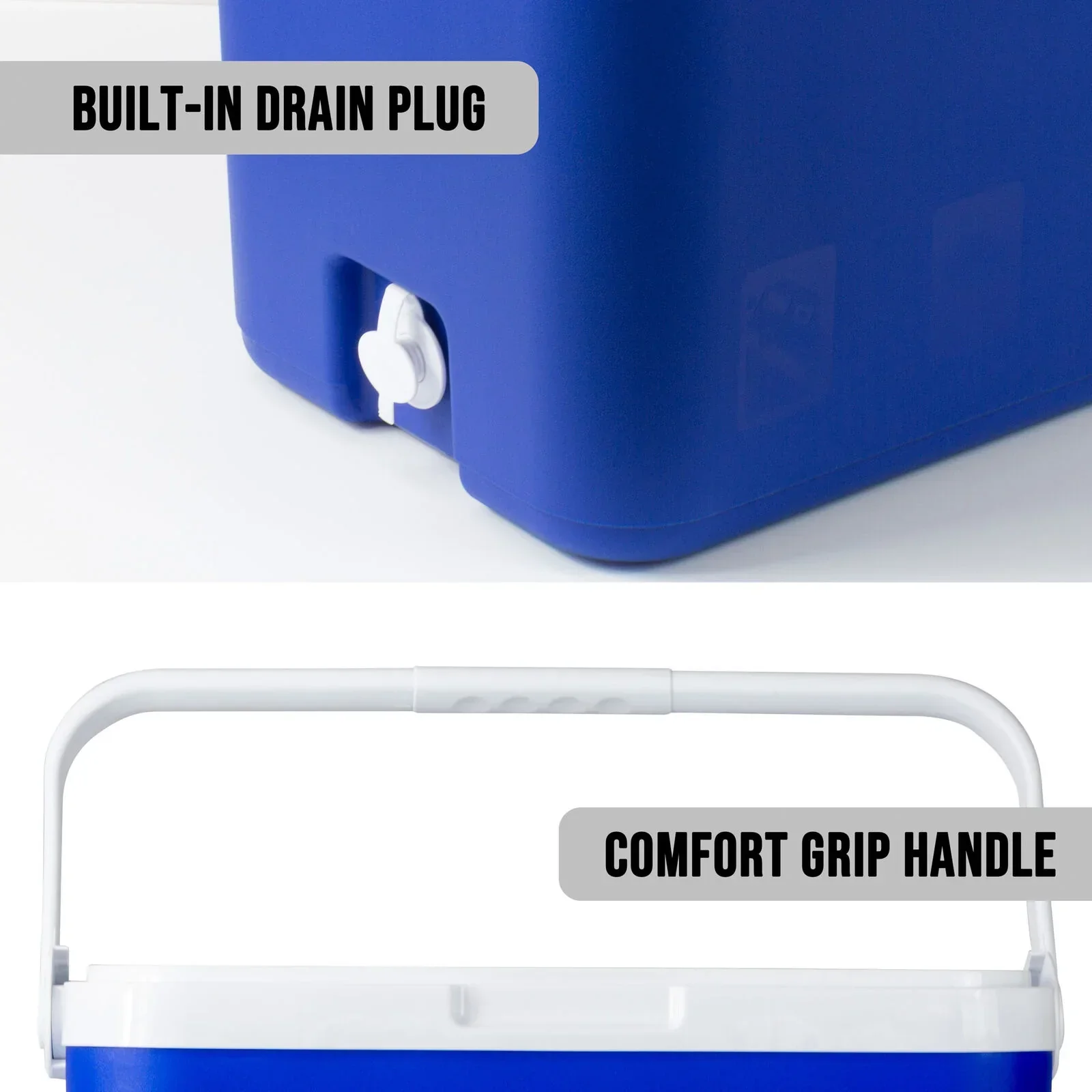 33L Portable Cooler Box Ice Chest for Picnic, Camping, Fishing, Caravan - Image 5