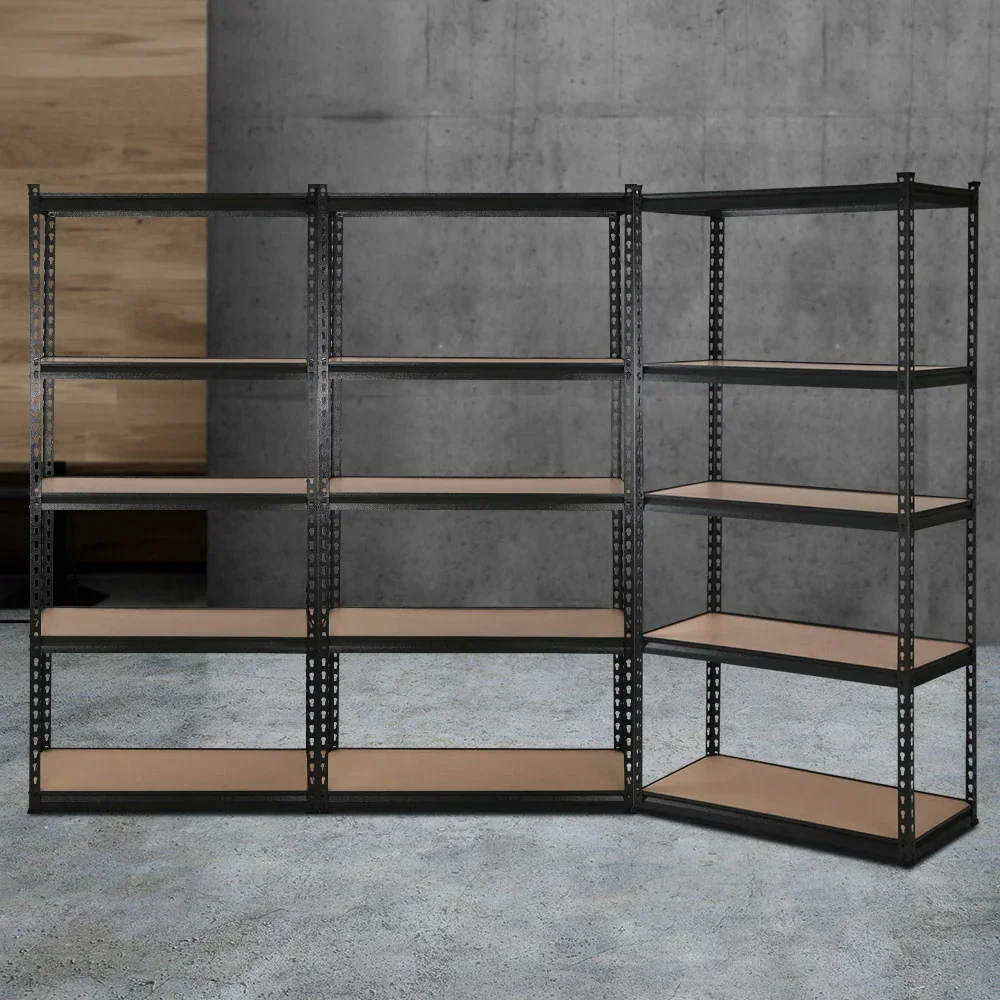 3x1.5M Warehouse Shelving Racking Storage Garage Steel Metal Shelves Rack - Image 2