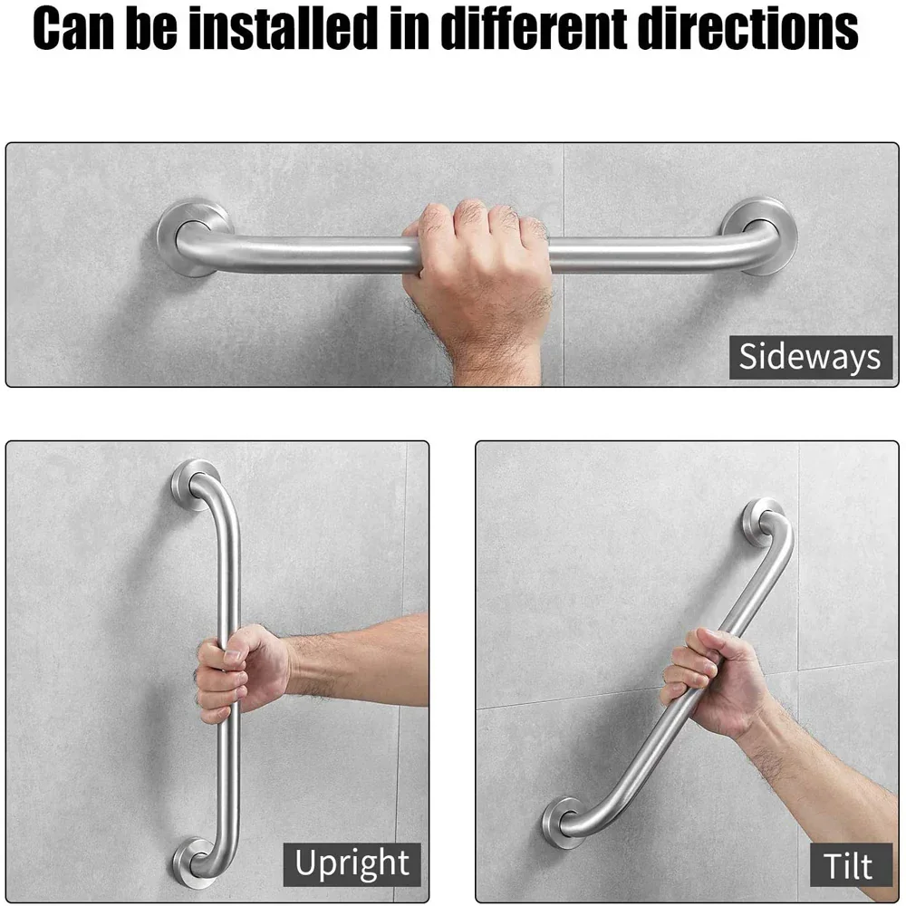 50cm Stainless Steel Handle for Shower Toilet Grab Bar Handle Bathroom Stairway Handrail Elderly Senior Assist - Image 6
