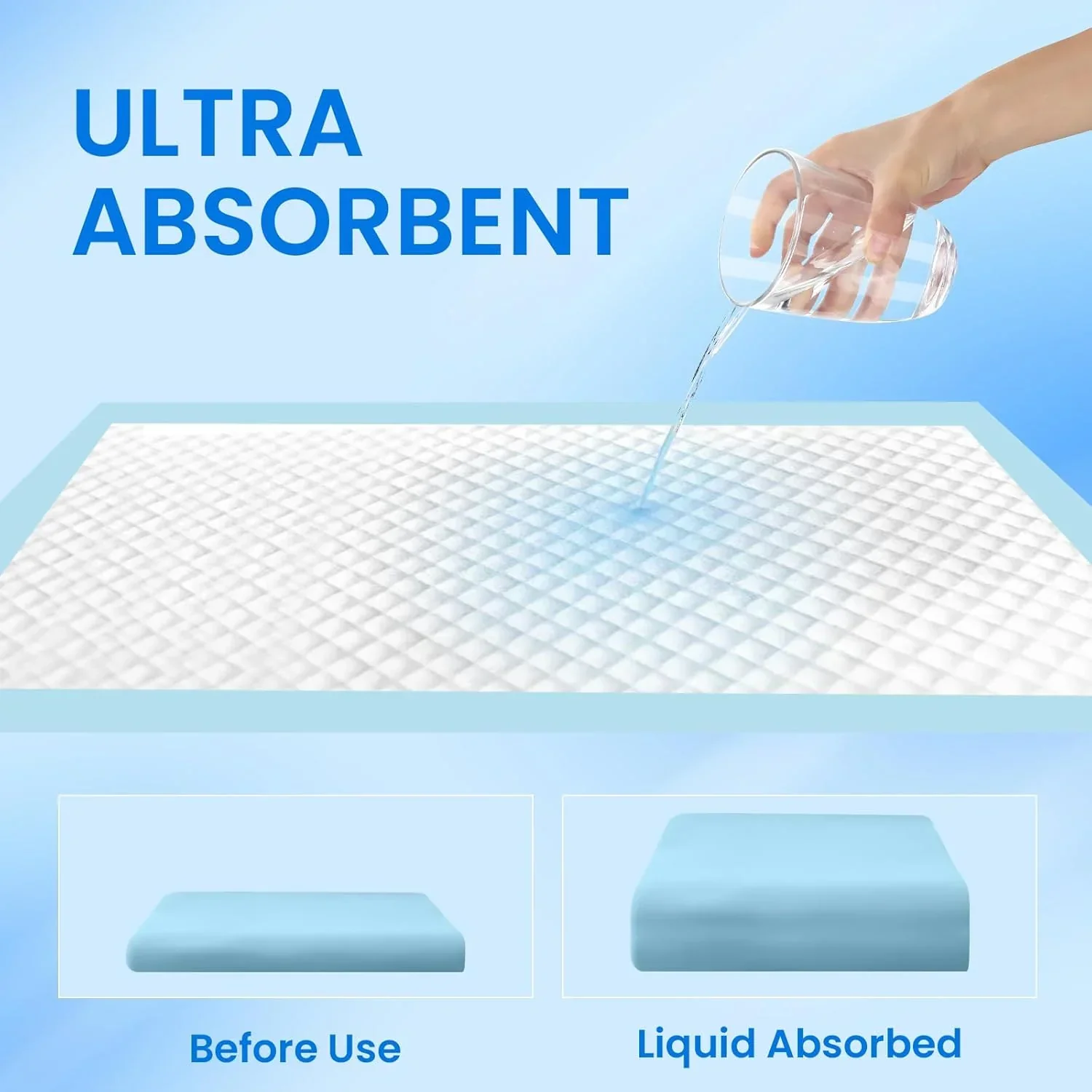 50pcs Pet Training Pads Puppy Toilet Dog Pee Indoor 60x90cm Super Absorbent - Image 4