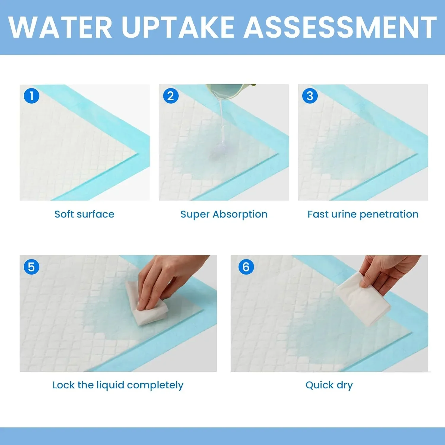50pcs Pet Training Pads Puppy Toilet Dog Pee Indoor 60x90cm Super Absorbent - Image 5