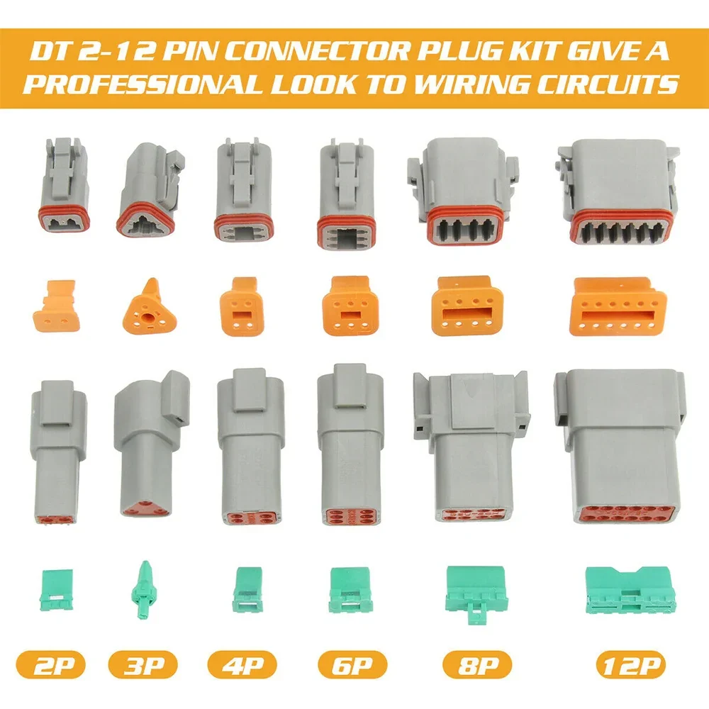 600PCS Deutsch DT Connector Plug Kit With Genuine Deutsch Crimp Tool Auto Marine - Image 3