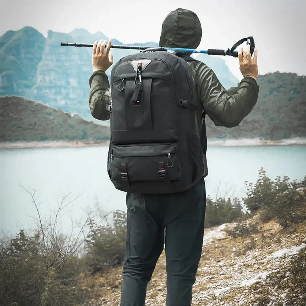 60L Travel Boarding Backpack Outdoor Trekking Luggage Hiking Camping Rucksack Large Capacity Storage BackpackBlack - Image 3