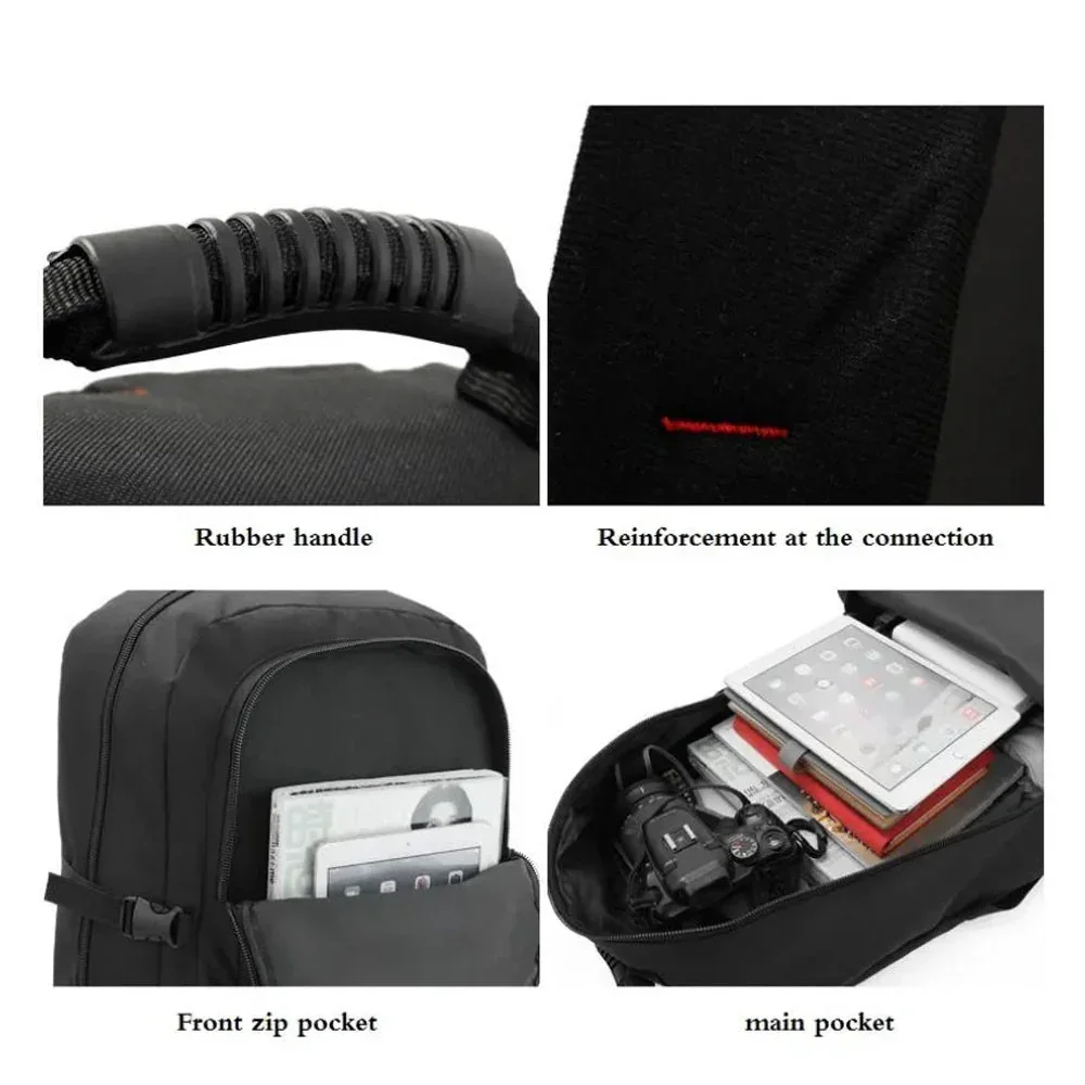 60L Travel Boarding Backpack Outdoor Trekking Luggage Hiking Camping Rucksack Large Capacity Storage BackpackBlack - Image 7