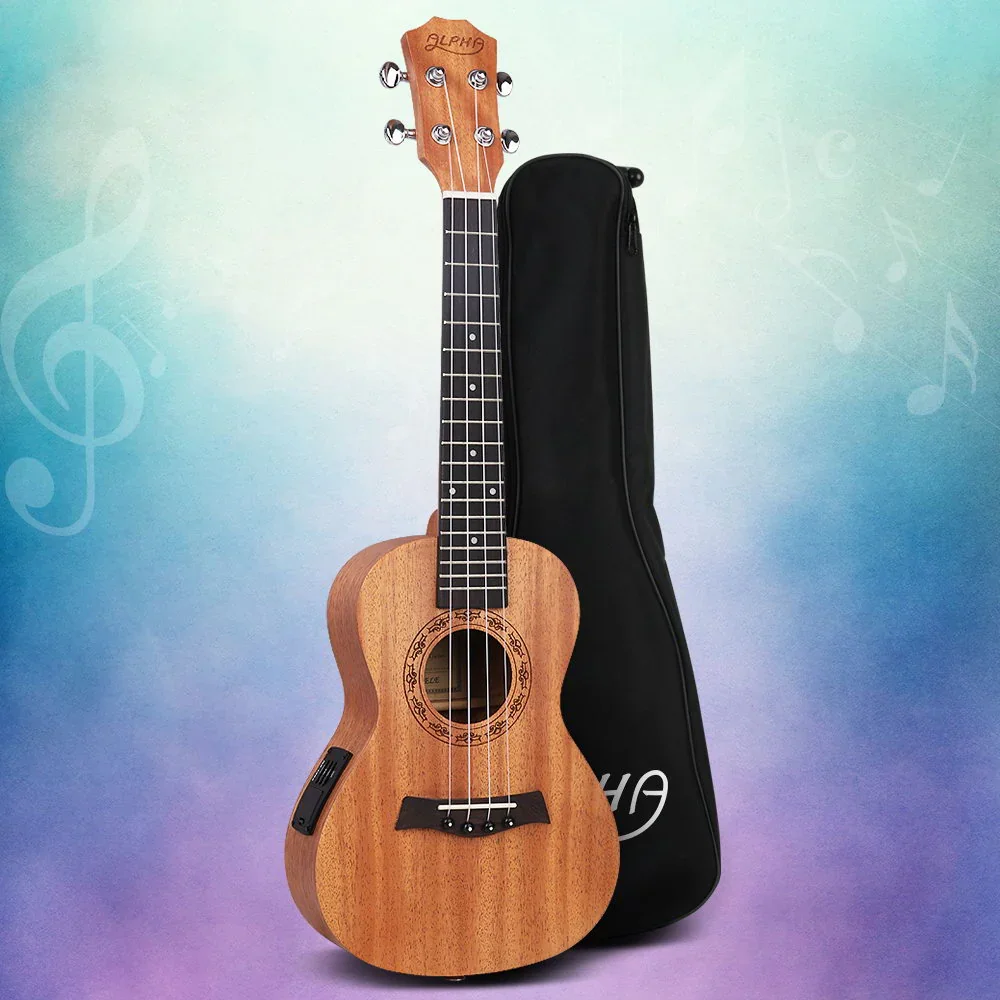 26" Ukulele Equaliser Natural Mahogany Tenor Beginner Gift w/ Bag - Image 8