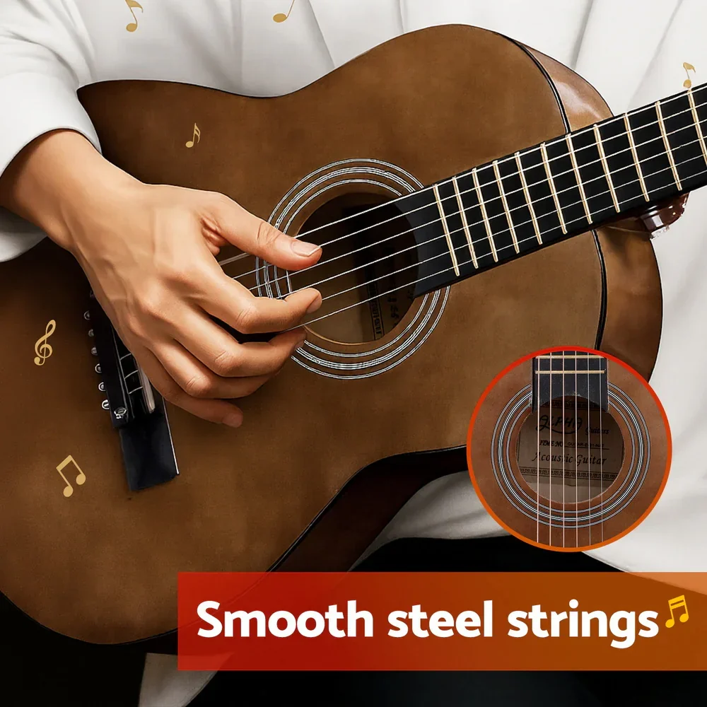 31" Steel String Acoustic Guitar Portable - Image 3