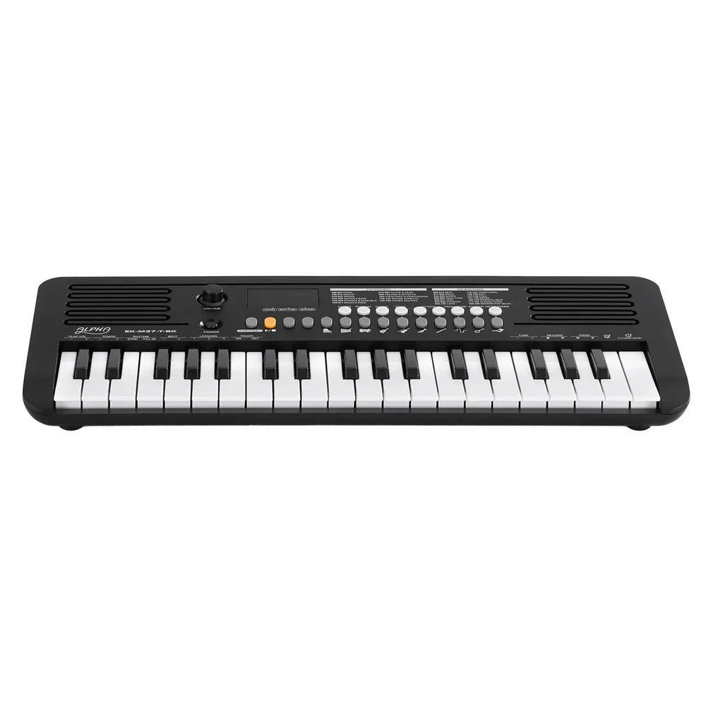 37-Key Digital Piano Keyboard Electric Black - Image 6