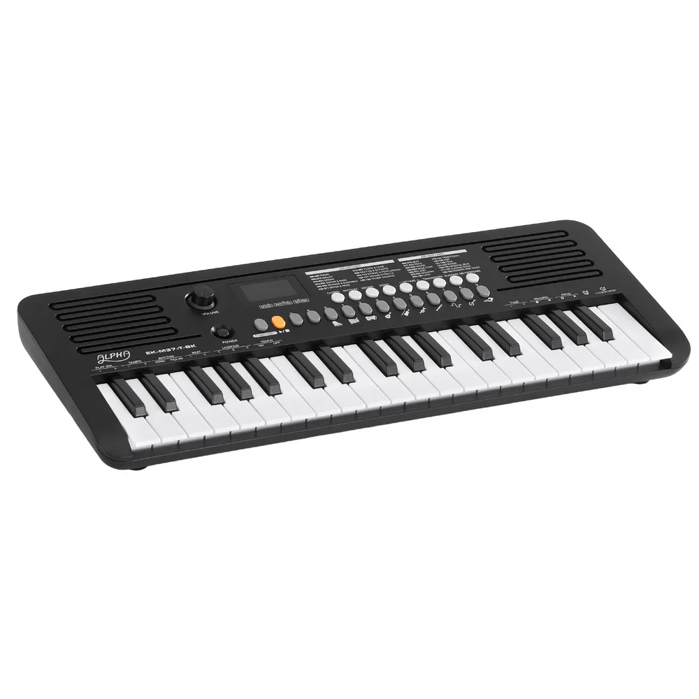 37-Key Digital Piano Keyboard Electric Black - Image 7