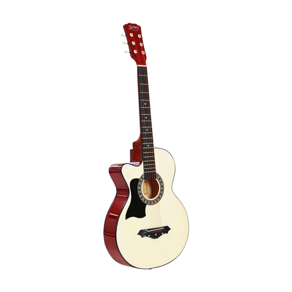 38 Inch Acoustic Guitar Wooden Body Steel String Full Size Left Handed - Image 3