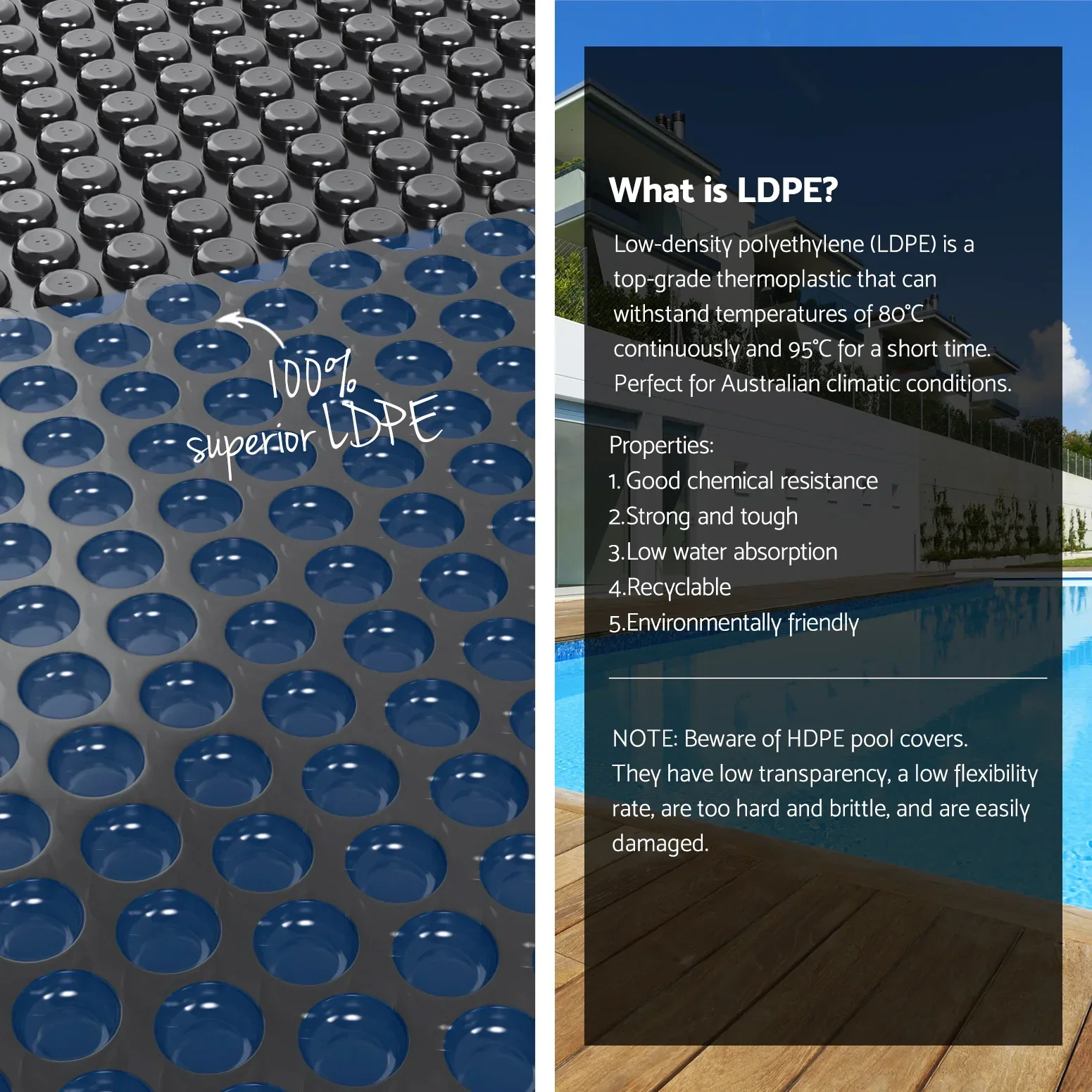 Pool Cover 600 Micron 10x4m w/ Roller 4m Swimming Pools Black Solar Blanket - Image 6