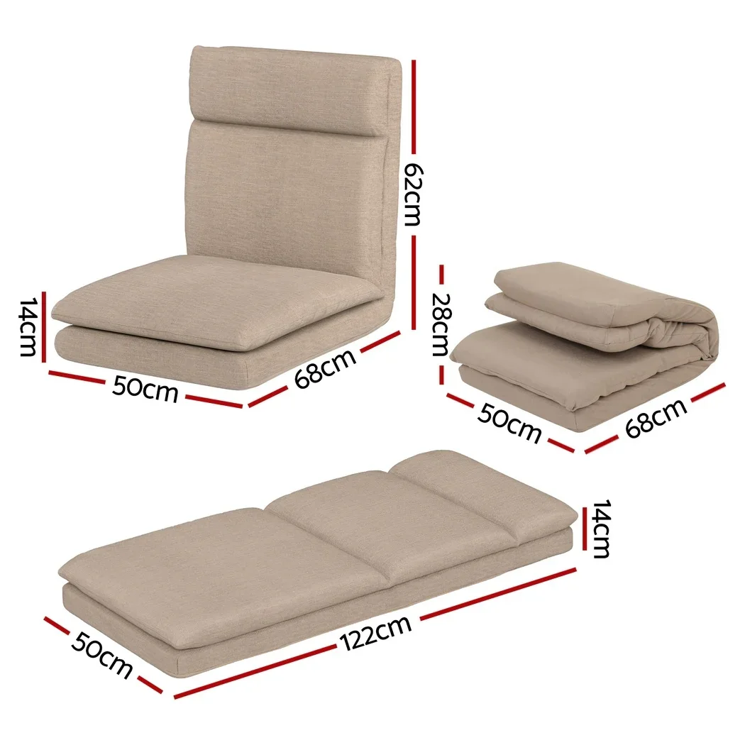 4XFloor Chair Sofa Linen Beige - Image 2