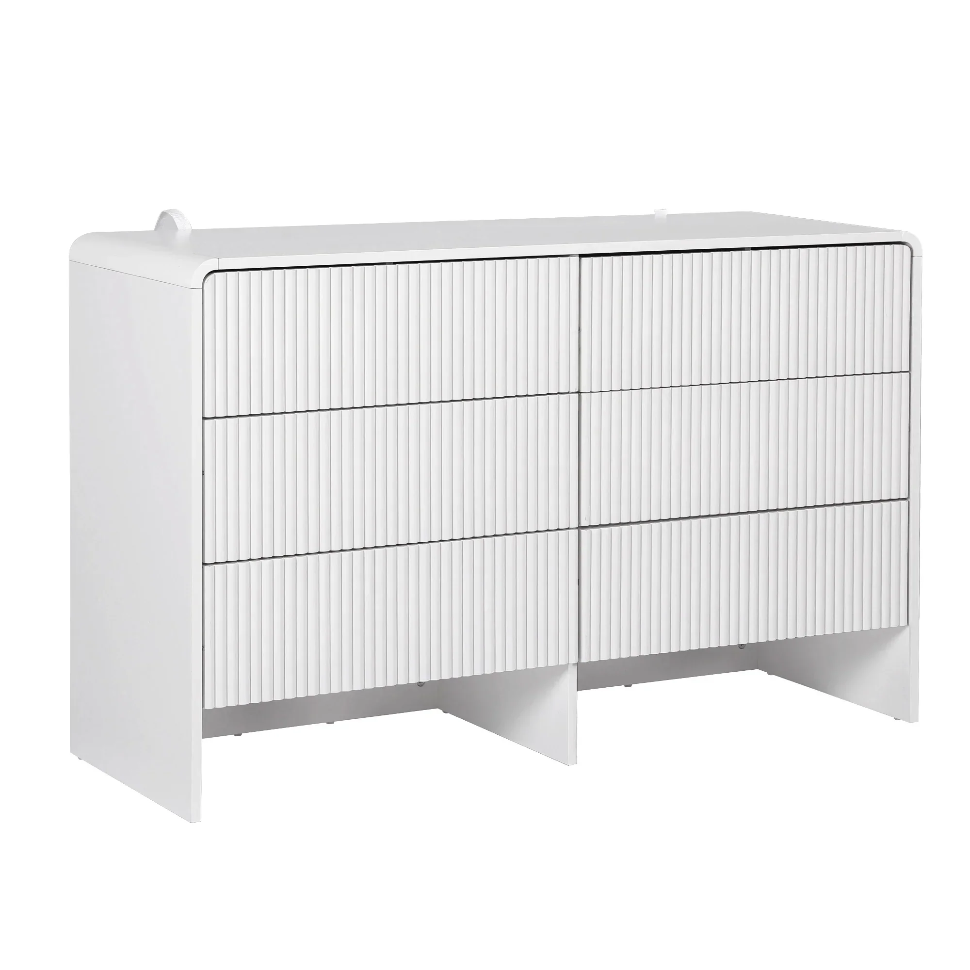 6 Chest of Drawers Dresser Cabinet White - Image 8