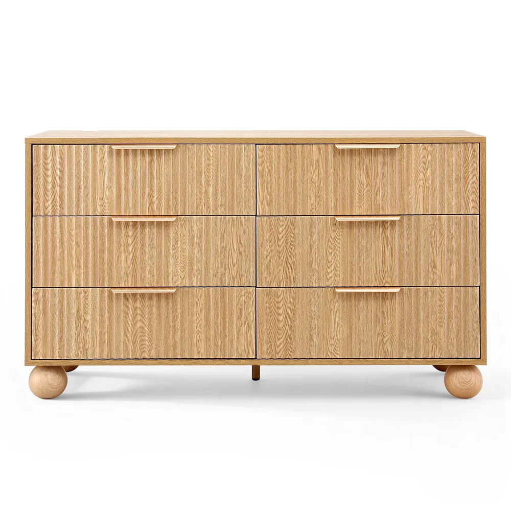 6 Chest of Drawers Dresser Tallboy Pine - Image 3