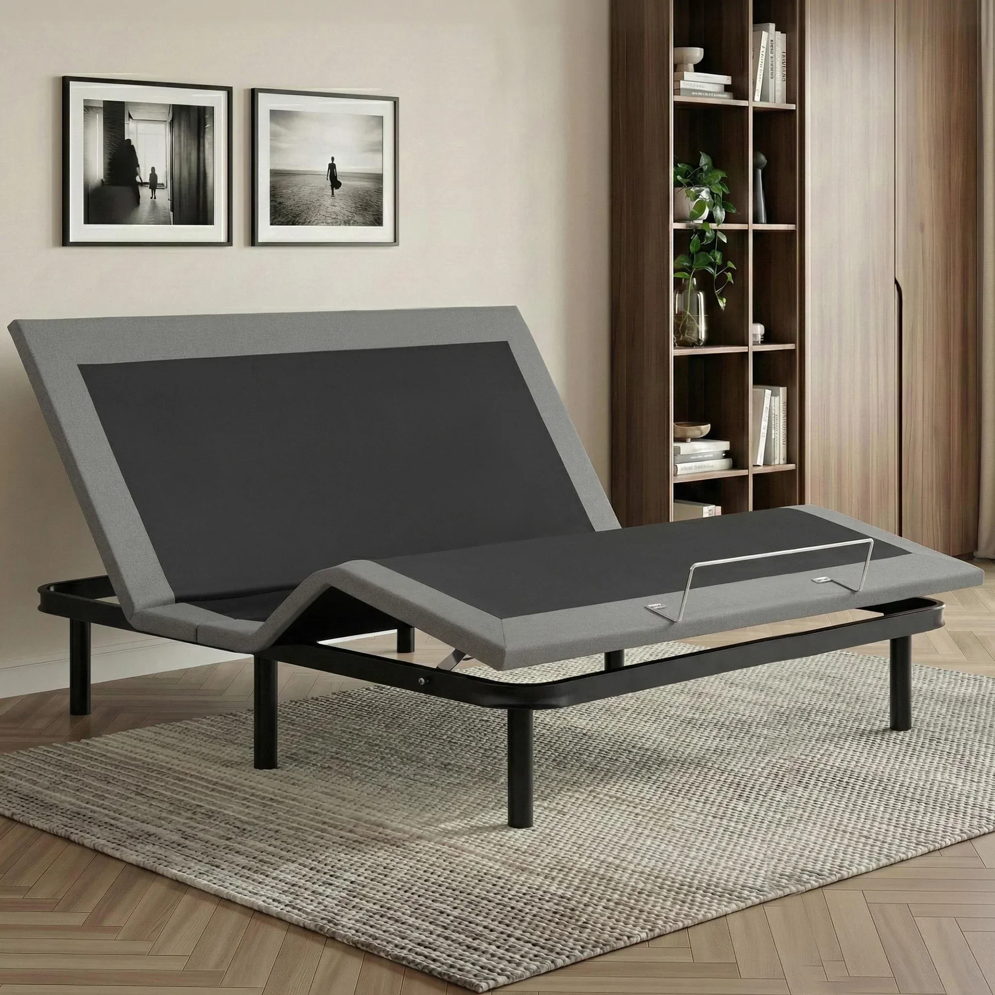 Adjustable Bed Frame King Size Electric Bed Base Wireless Remote Control Zero Gravity Power Bed Foundation