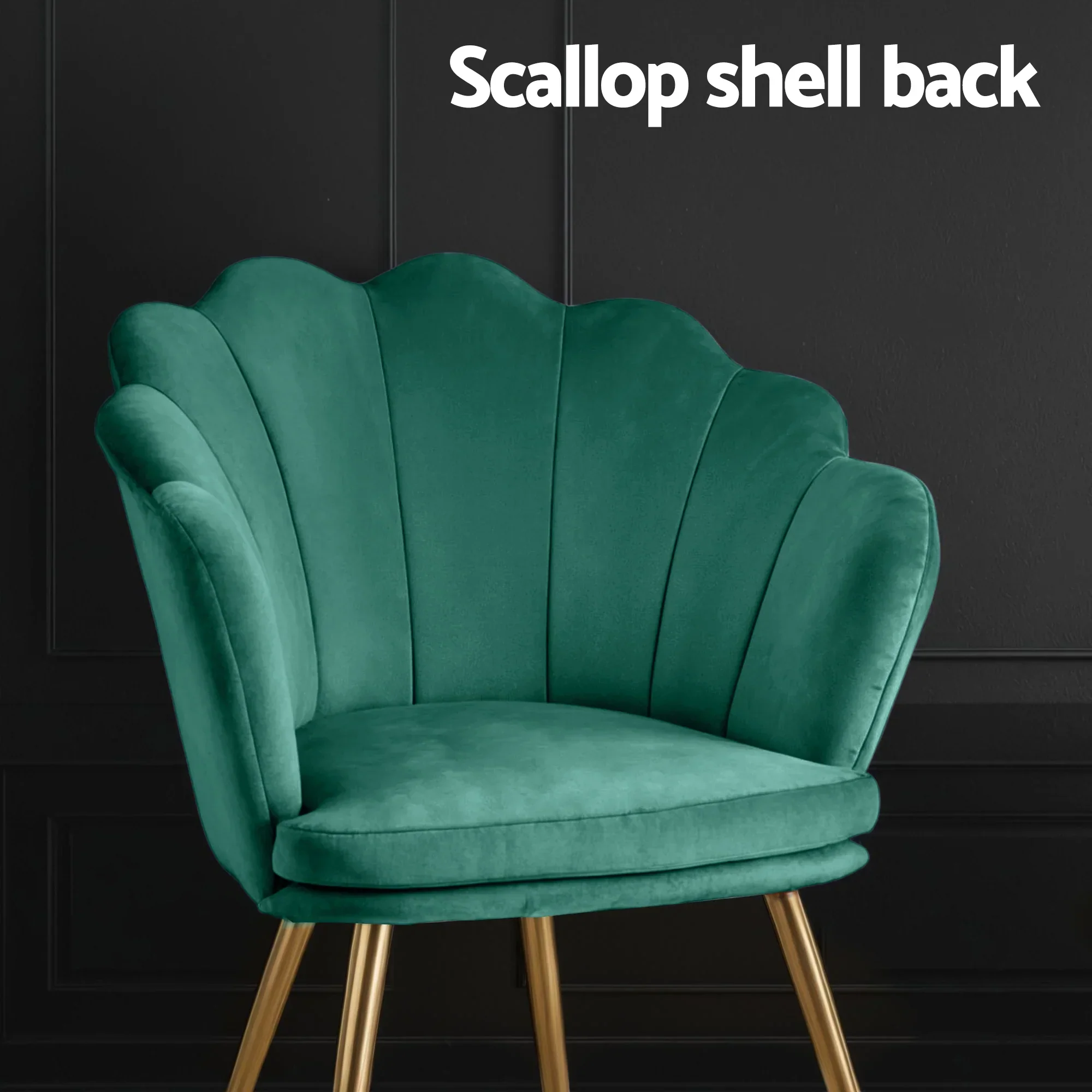 Armchair Velvet Green Callista - Image 8