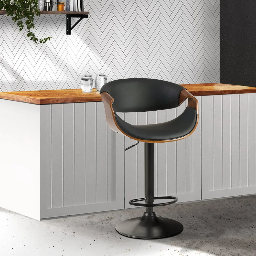 Bar Stools Gas Lift Leather w/Armrest - Image 8