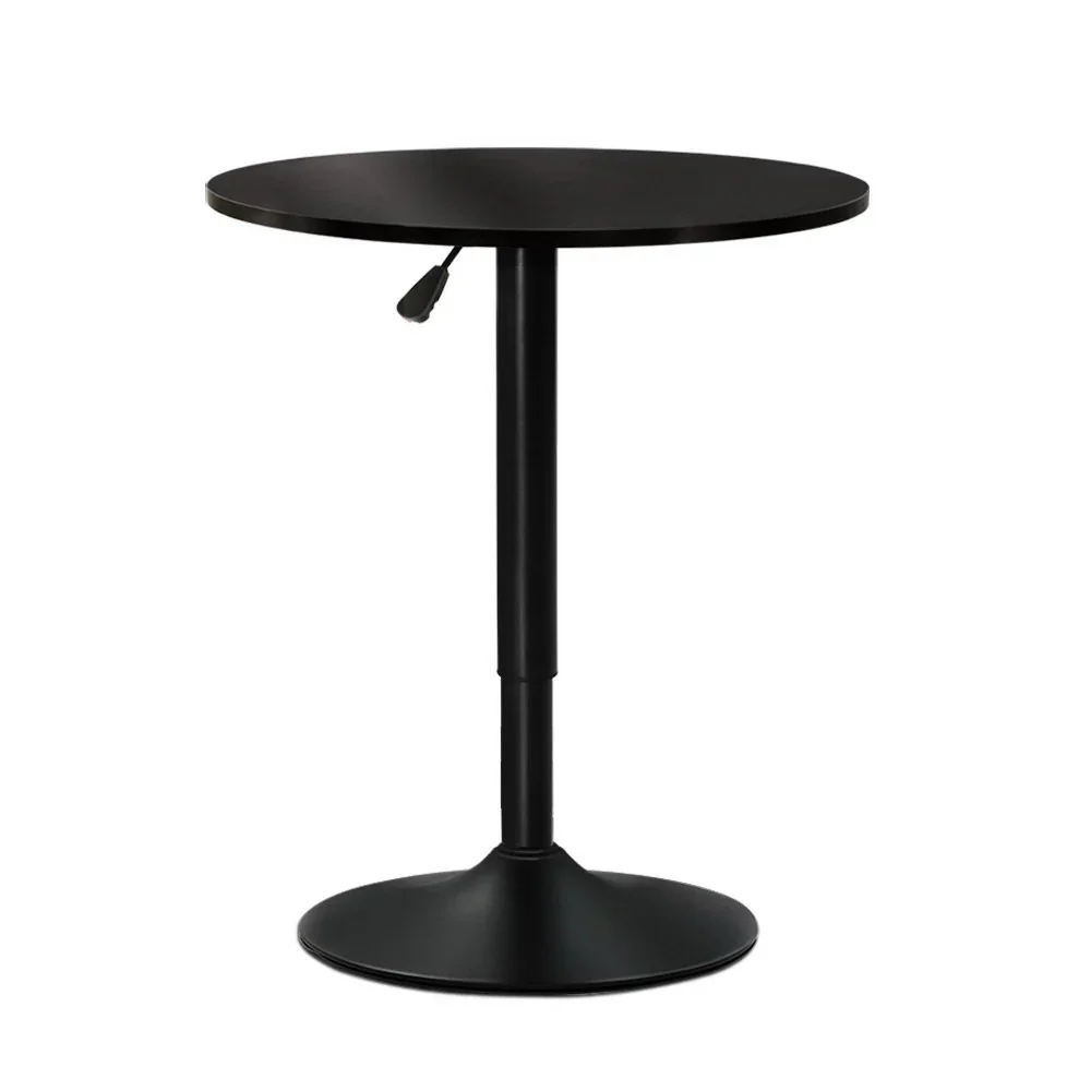 Bar Table Gas Lift Round Black - Image 8