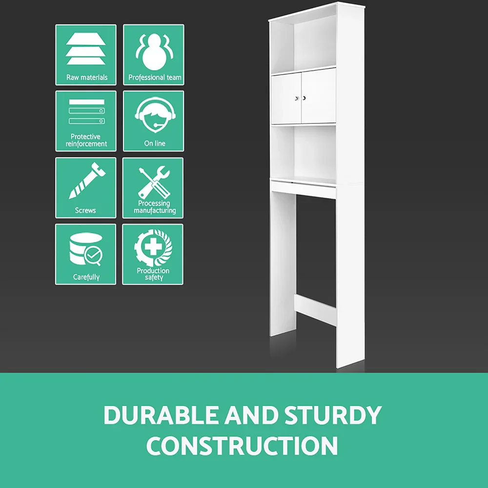 Bathroom Cabinet Over the Toilet Storage Shelf - Image 5