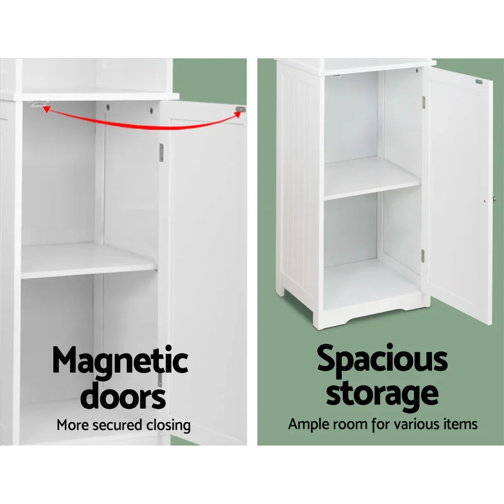 Bathroom Cabinet Storage 160cm White - Image 4
