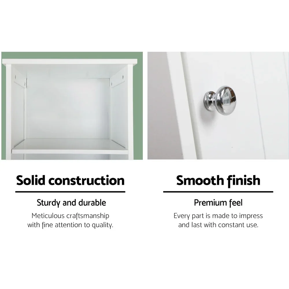 Bathroom Cabinet Storage 160cm White - Image 5