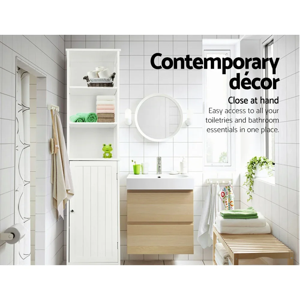 Bathroom Cabinet Storage 160cm White - Image 6