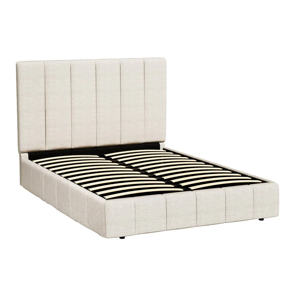Bed Frame Double Size Beige TETTE - Image 6