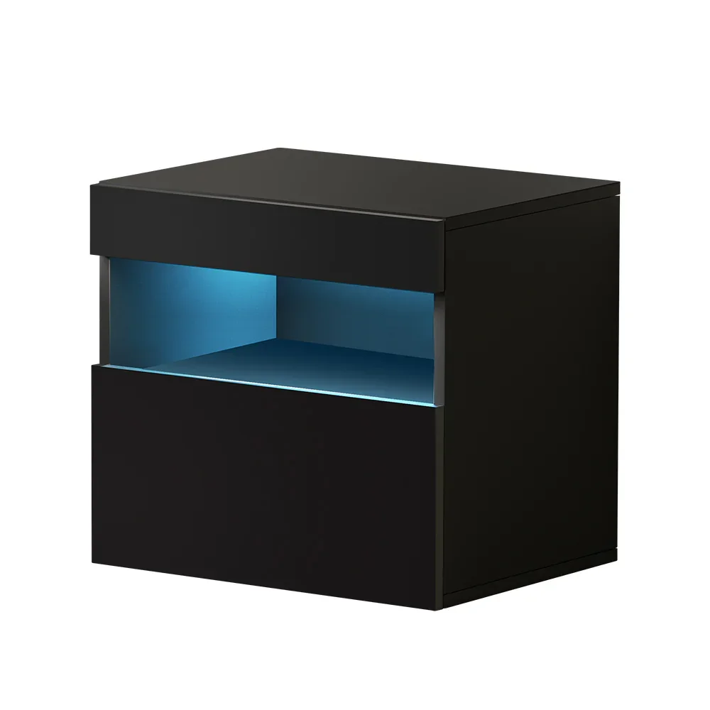 Bedside Table LED - HERES Black - Image 2