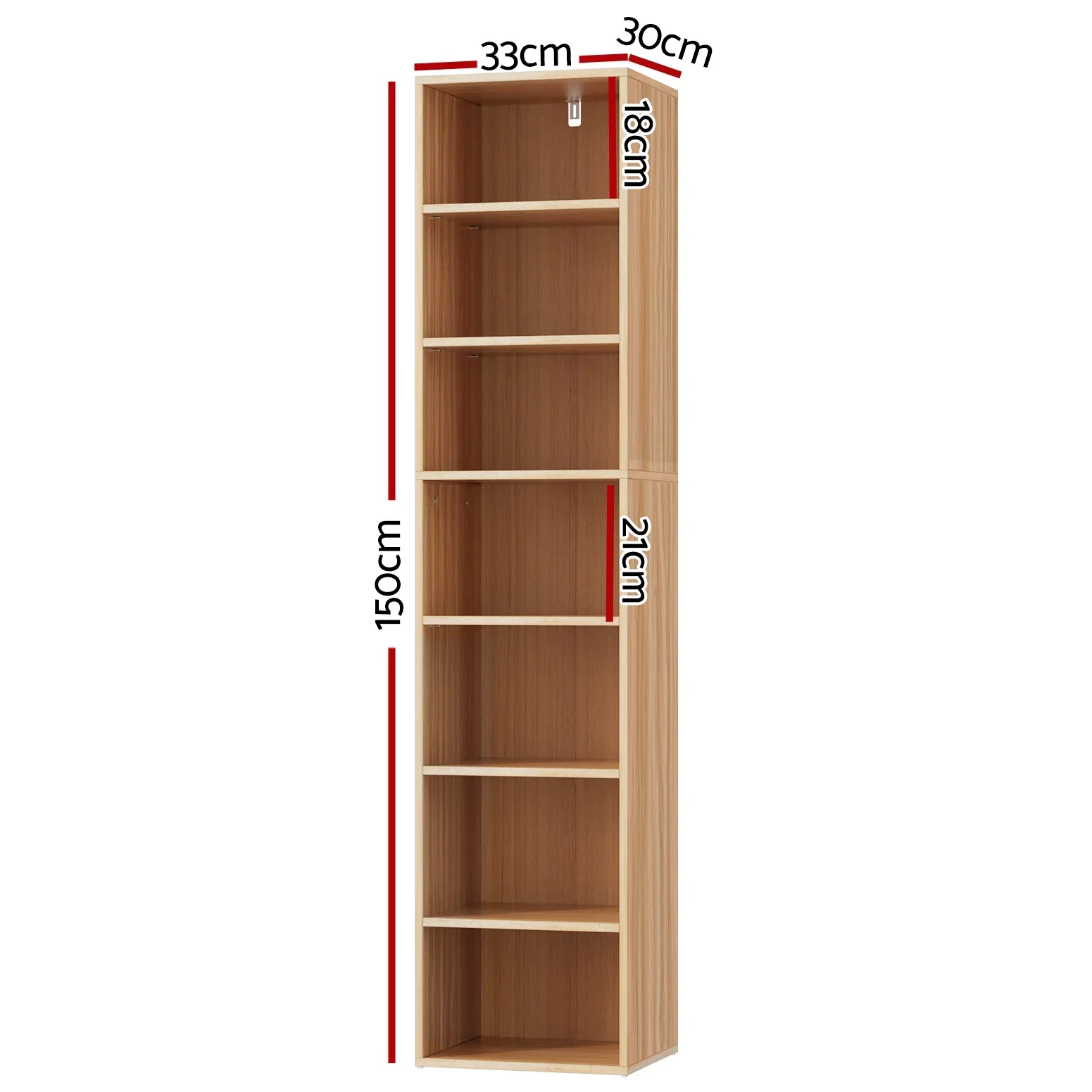 Bookshelf 7 Tiers MILO Pine - Image 4