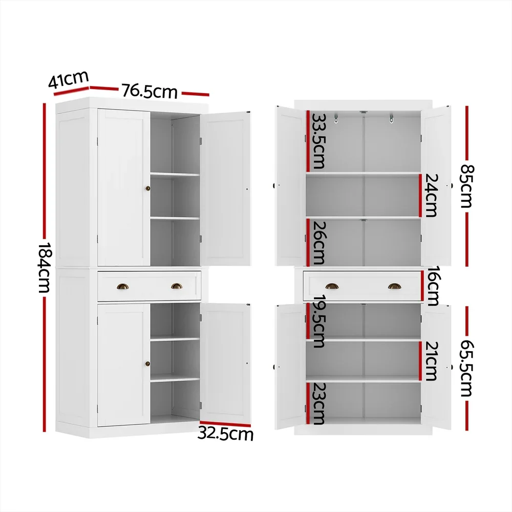 Buffet Sideboard Cupboard Cabinet White - Image 4