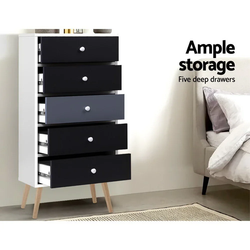 5 Chest of Drawers - BONDS White - Image 5