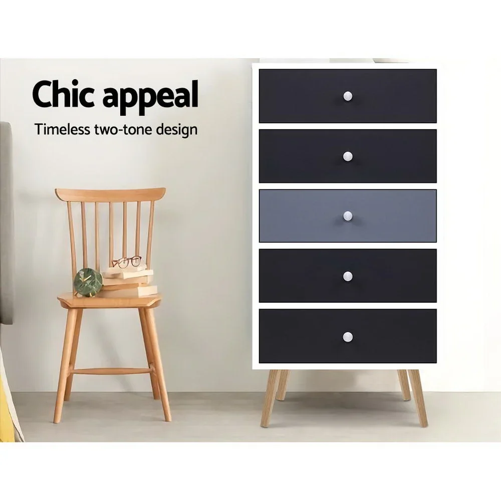 5 Chest of Drawers - BONDS White - Image 6