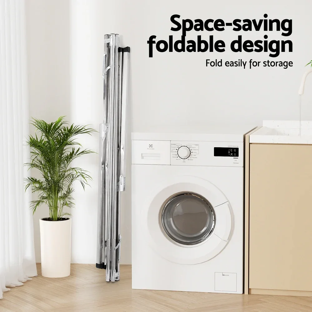 Clothes Rack Adjustable Foldable Steel - Image 3