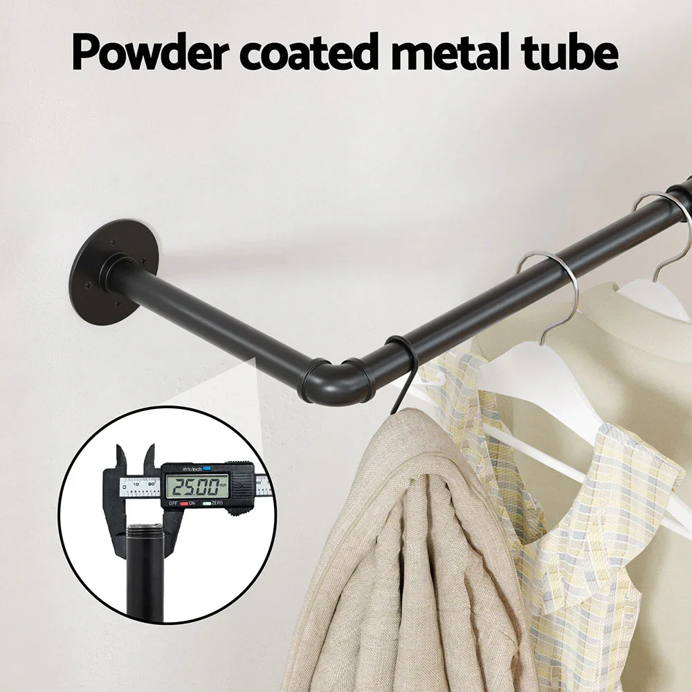 Clothes Rack Airer Floating Shelf Metal - Image 5