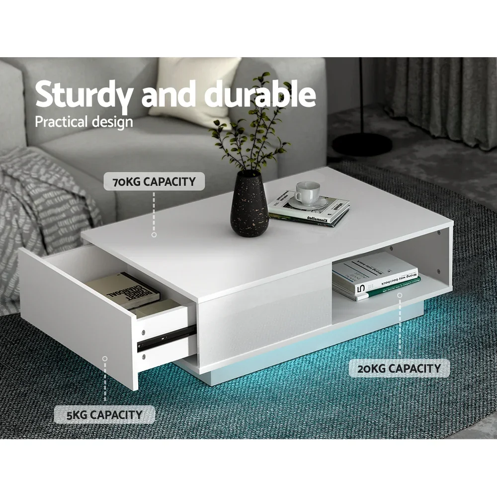 Coffee Table Led Lights White - Image 6
