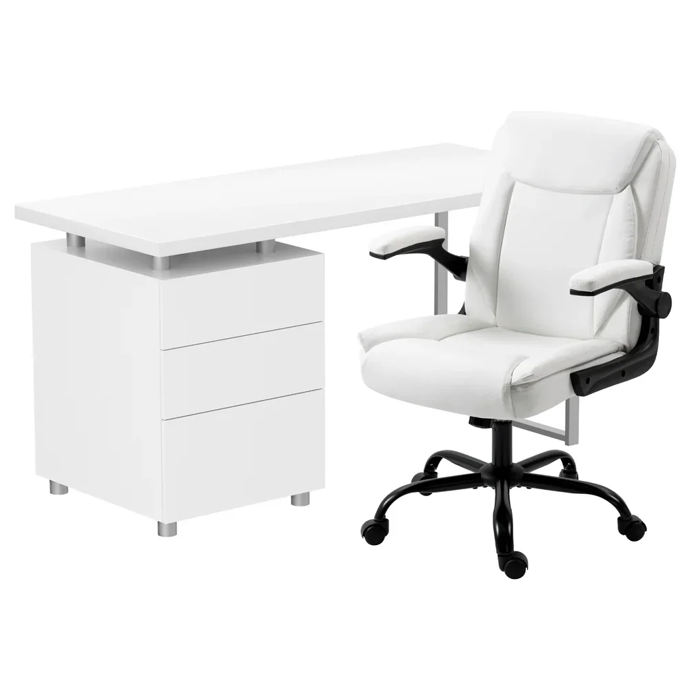 Computer Desk Executive Office Chairs Sets White - Image 2