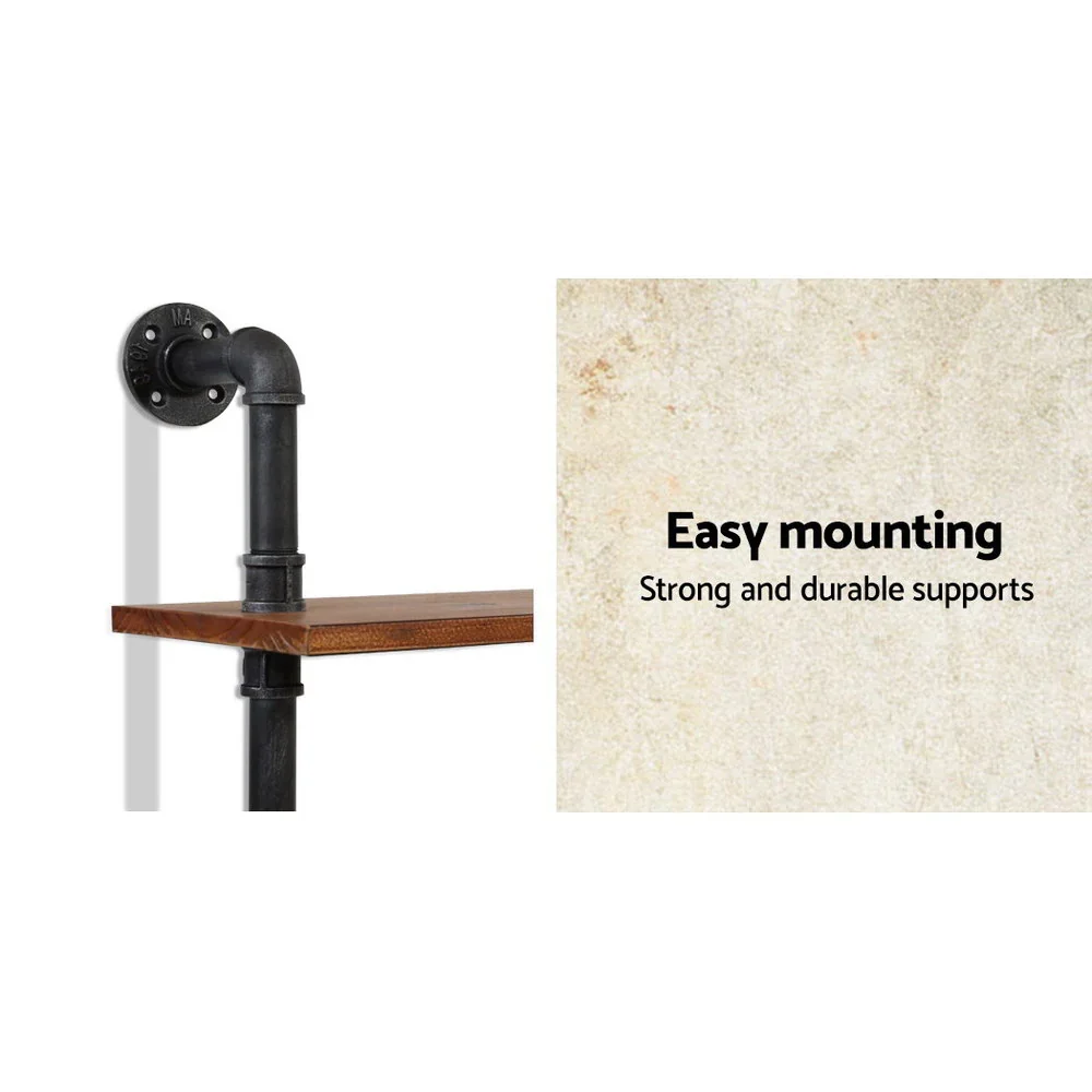 Floating DIY Pipe Shelf 3 Tiers - IONA - Image 4