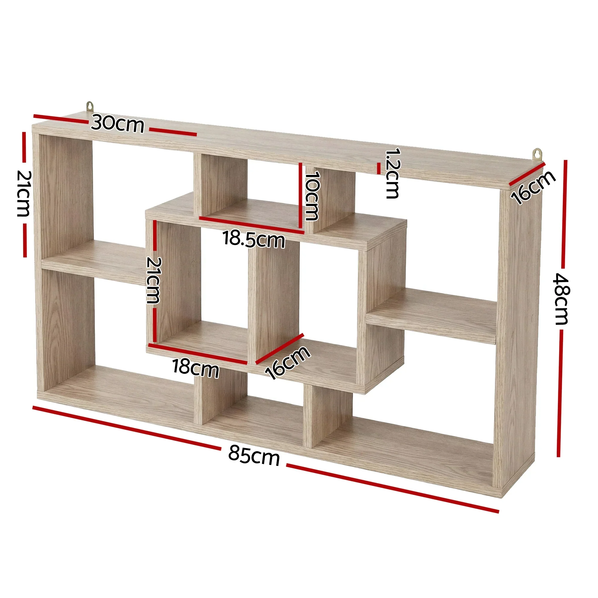 Floating Wall Shelves Bookshelf Wood - Image 7