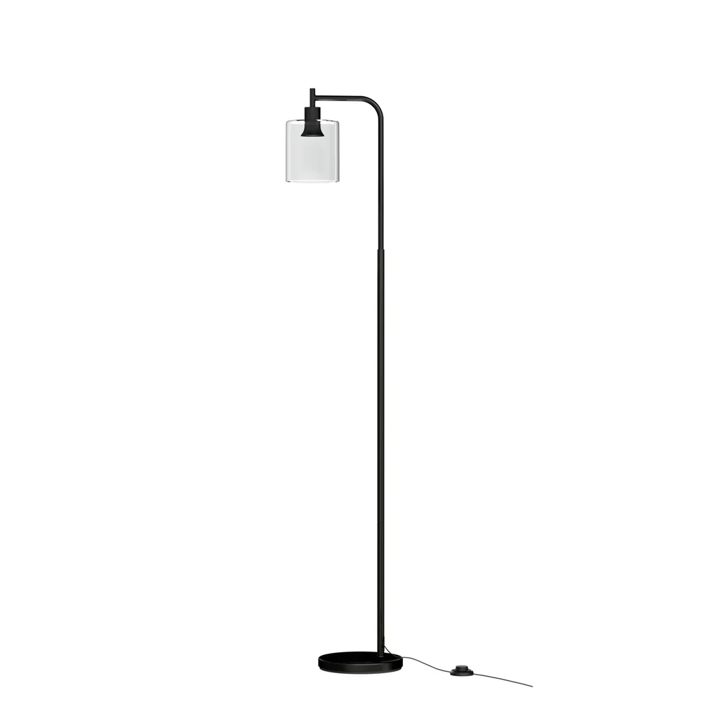 Floor Lamp Light Stand Modern Home Living Room Office Reading Glass Shade Black - Image 7