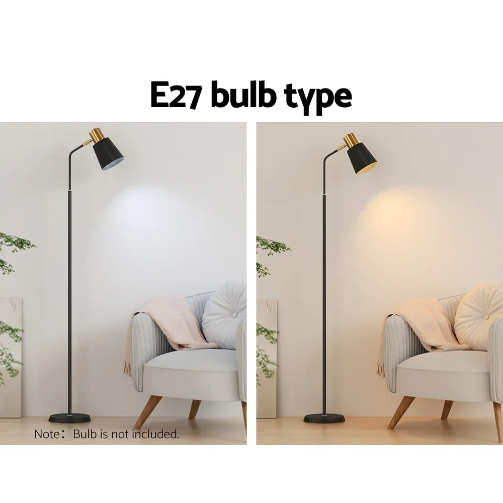 Floor Lamp LED Light Stand Modern Home Living Room Office Reading Black - Image 6