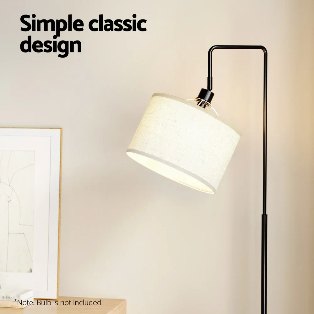 Floor Lamp 2 Tier Shelf Storage LED Light Stand Home Room Adjustable Head - Image 5